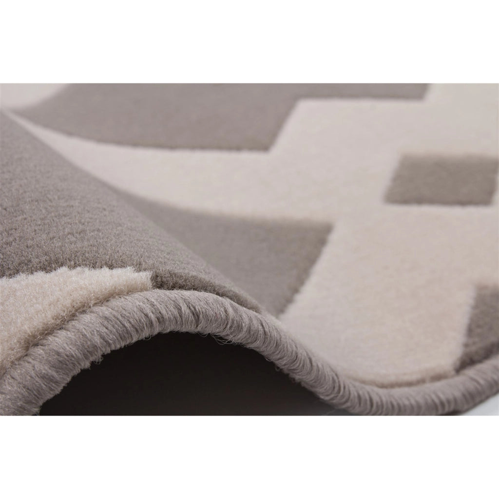 Tappeto moderno Stella 100 Taupe a pelo corto 80x150 cm