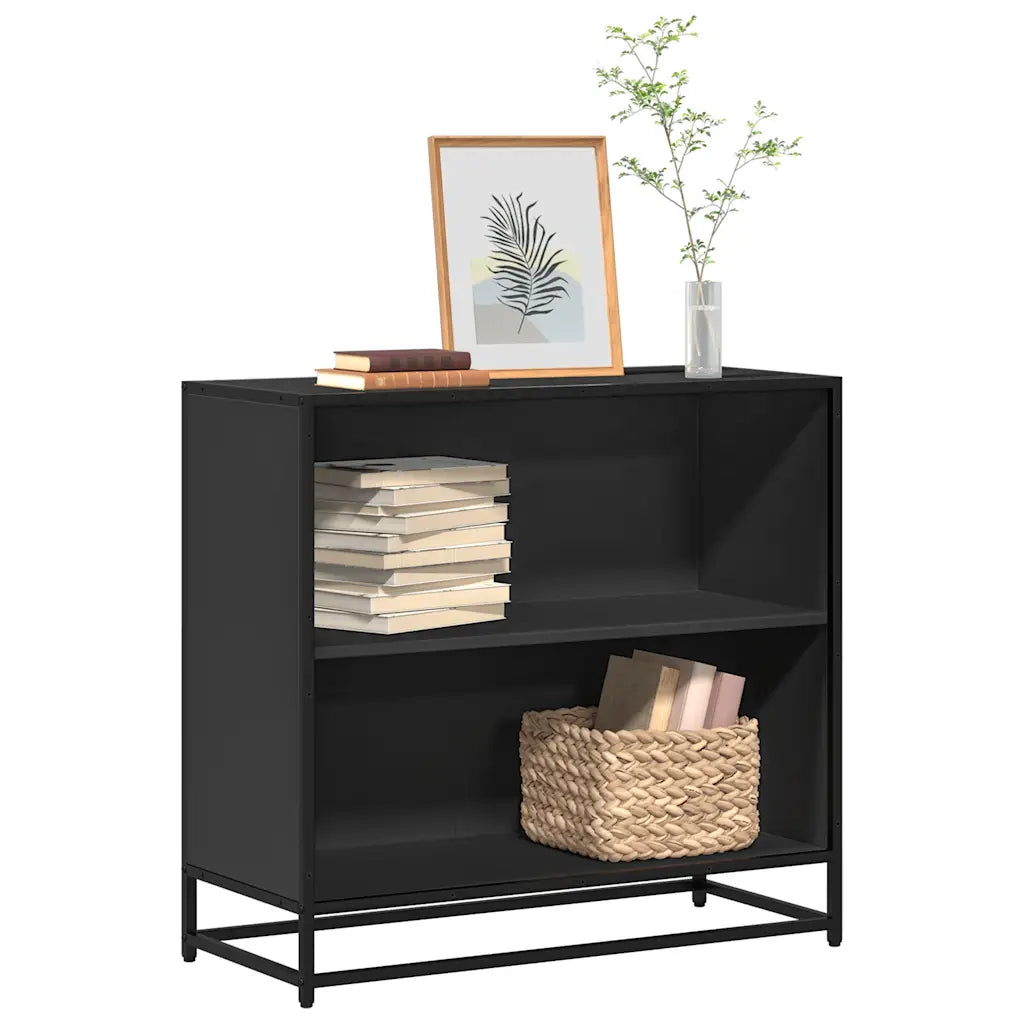 Libreria Nera 80,5x35x76 cm in Legno Multistrato 849104