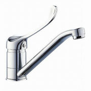 Trade Shop - Miscelatore Rubinetto Per Cucina Lavandino Lavello Ottone Cromato Clinica 69206 -