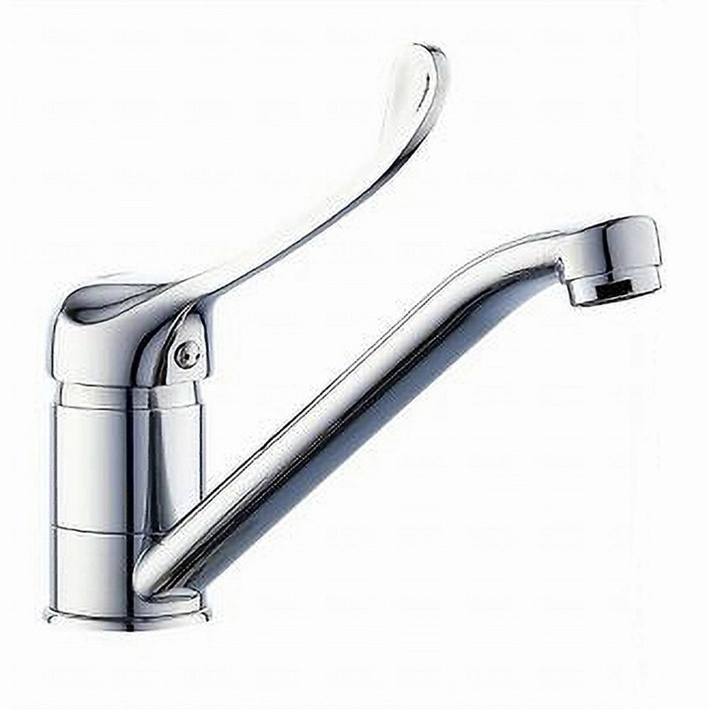 Trade Shop - Miscelatore Rubinetto Per Cucina Lavandino Lavello Ottone Cromato Clinica 69206 -