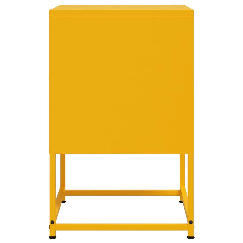 Comodino Giallo Senape 36x39x60,5 cm in Acciaio 846452