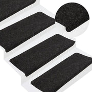 Tappetini Autoadesivi per Scale 30 pz Antracite 65x24,5x3,5 cm 3365903