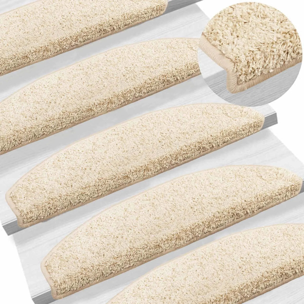 Tappetini per scale autoadesivi 15 pcs Marrone Chiaro 42038655