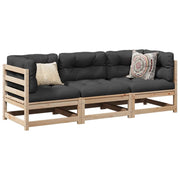 Set Divani da Giardino 3 pz in Legno Massello di Pino 3299264