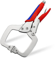 C-klem 280 mm - spanklem a rapida espansione con 70 mm di apertura - piastra regolabile con supporto a gomito - klem unidirezionale - acciaio inox - capacità di pressione 250 kg - spanklem