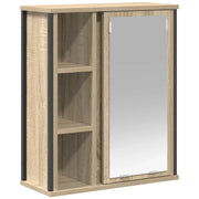 Pensile da Bagno | Armadio da bagno con Specchio Rovere Sonoma 50x21x60 cm