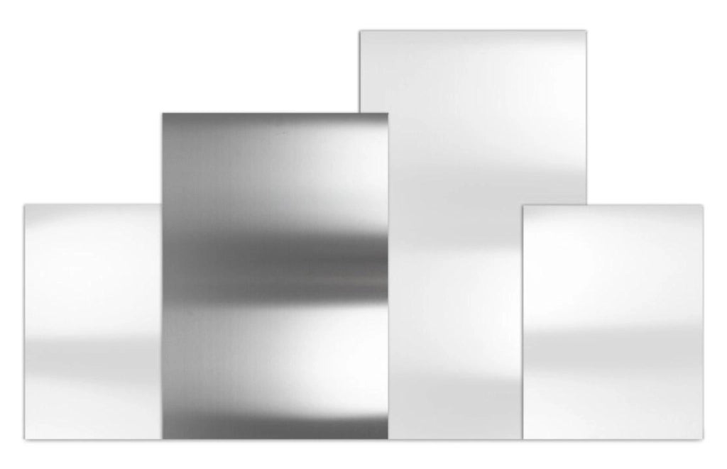 Tagliere Spianatoia per Alimenti 80x55 cm in Acciaio Inox Alimentare Lisa Luxury Plan