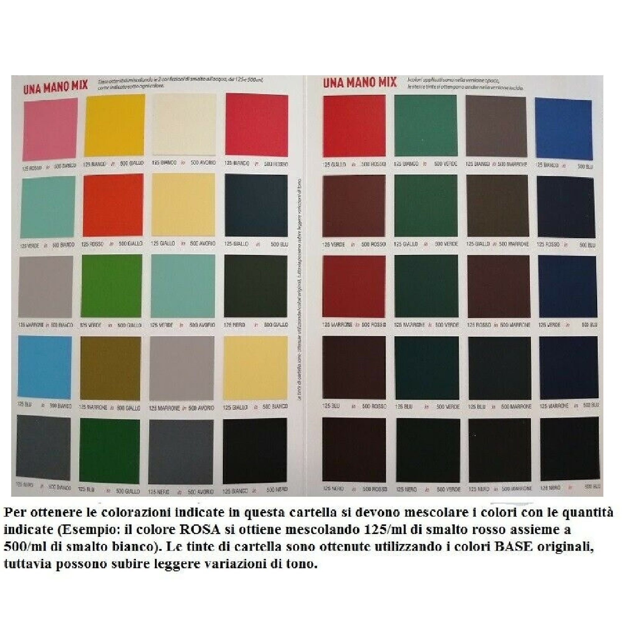 Smalto all'acqua lucido o opaco UNA MANO Antiruggine Universale certificato A+HACCP NERO LUCIDO/125 ml