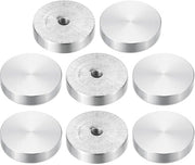 Disco Circolare in Alluminio con Viti M6, 30 mm di Diametro, 8 pezzi - Adattatore per Tavolo in Vetro - Hardware - Disco Circolare