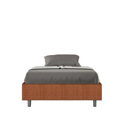 Letto 1 Piazza e Mezzo Sommier 120x190 cm con Rete Azelia Labirinto 04 Arancione