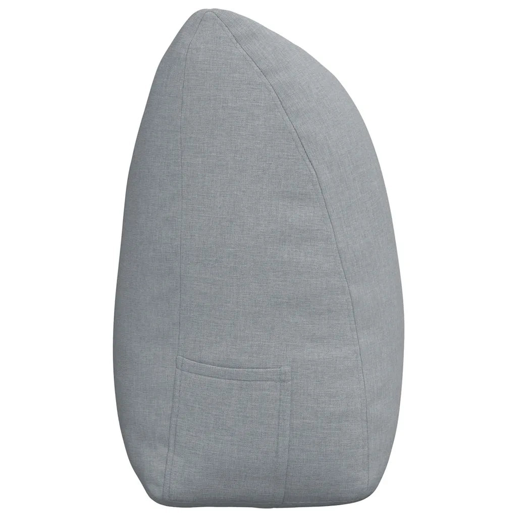Cuscino per Schiena Grigio chiaro 200 x 24 x 50 cm Tessuto 42014586
