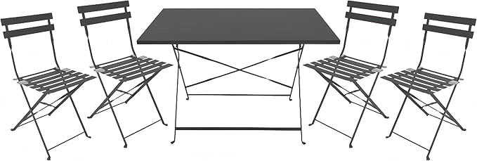 Salotto set da giardino Koby Double, con tavolo e 4 sedie