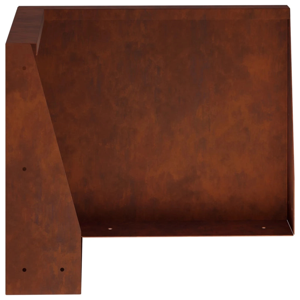 Muro di contenimento 2 pz 50 x 50 x 50 cm Acciaio Corten 8015240