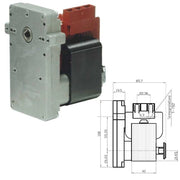 MOTORIDUTTORE K9117153 KENTA STUFE A PELLET EDILKAMIN CADEL KARMEK KB1008 qlima - UNIVERSALE