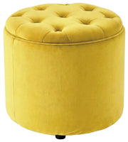 Pouf Contenitore Pantin In Velluto giallo