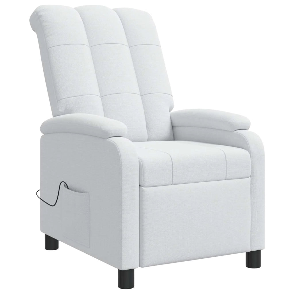 Divano Sedia-Poltrona Massaggiante Bianco Tessuto 513282