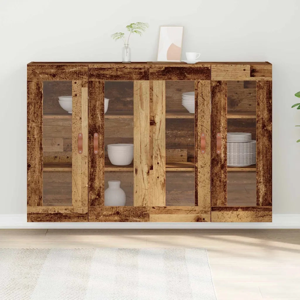 Armadi da Parete 2 pz Legno vecchio 69,5 x 34 x 90 cm CFW5720838