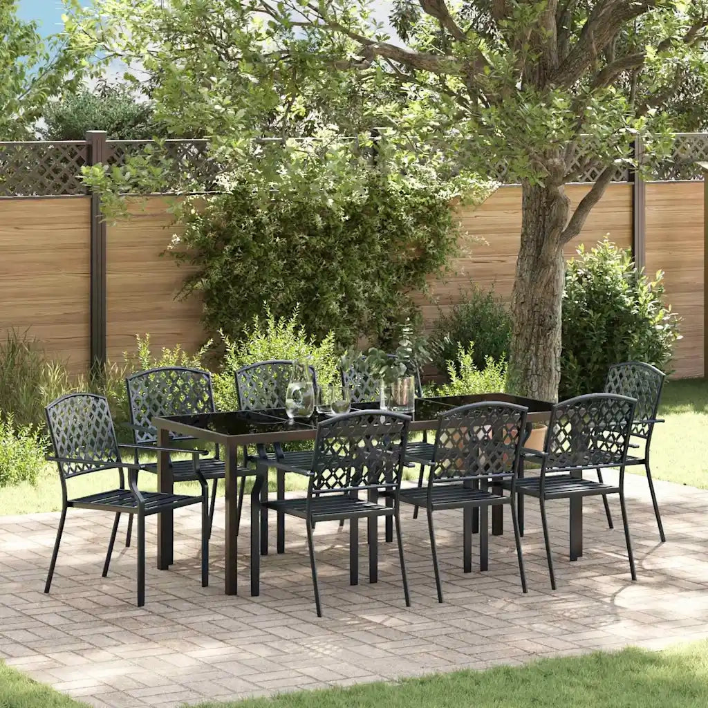 Set da Pranzo per Giardino 9 pcs Antracite 3379309