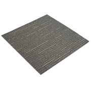 Piastrella per Tappeto Striato Marrone Scuro 50 x 50 cm 4 pz CFW3189013