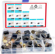 Set di spazzole per motori elettrici - 10 misure - 30 pezzi