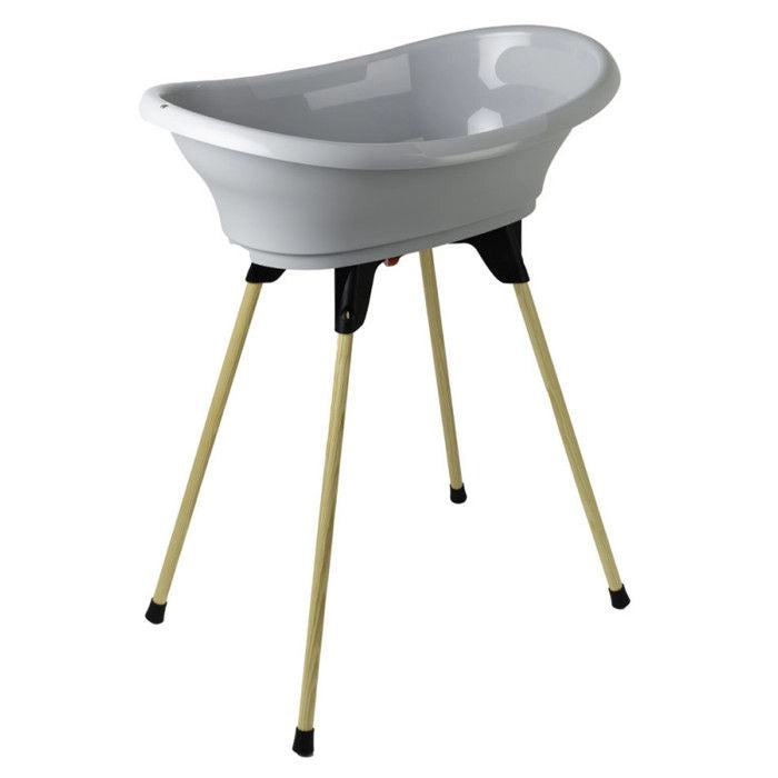 THERMOBABY Kit vasca VASCO Charm grigio: vasca + piedini + piletta di scarico
