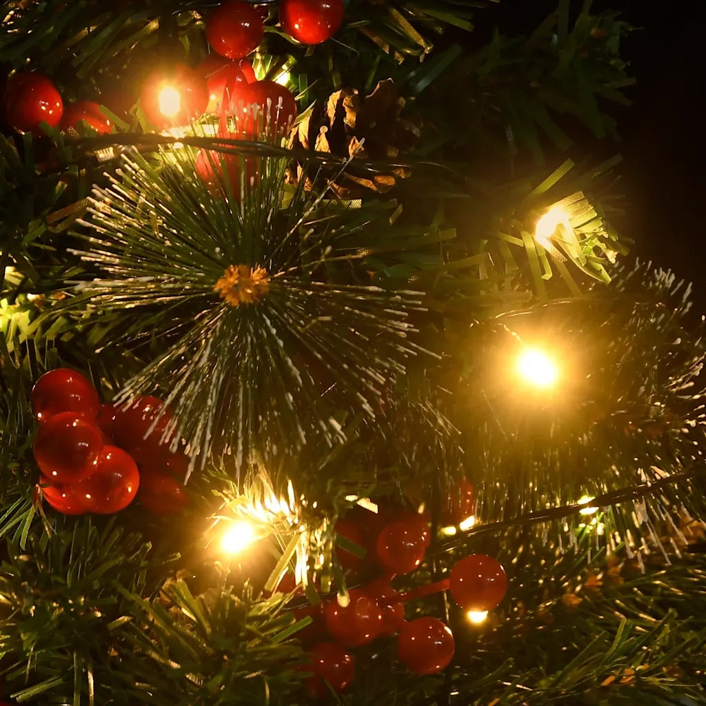 Alberi di Natale Artificiali per Viali 2 pz con LED 76 cm