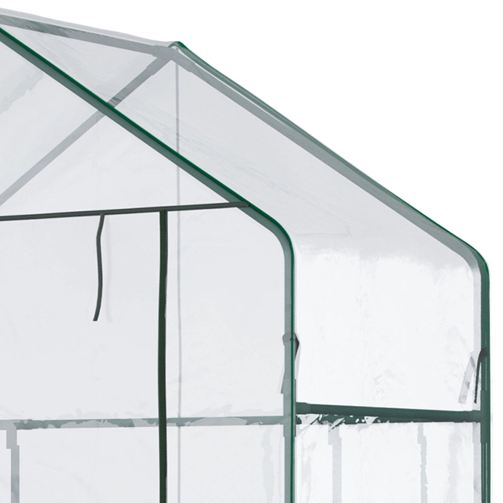 Serra da Giardino 142x73x195 cm Impermeabile e Anti UV Verde