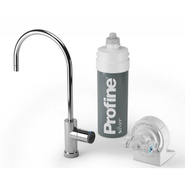 Kit MIcrofiltrazione Sotto Lavello 0,5 Micron Antibatterico Depuratore Acqua Profine Silver Small 3lt/min