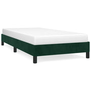 Letto singolo | Letto per adulti | Giroletto senza Materasso Verde Scuro 90x190 cm in Velluto