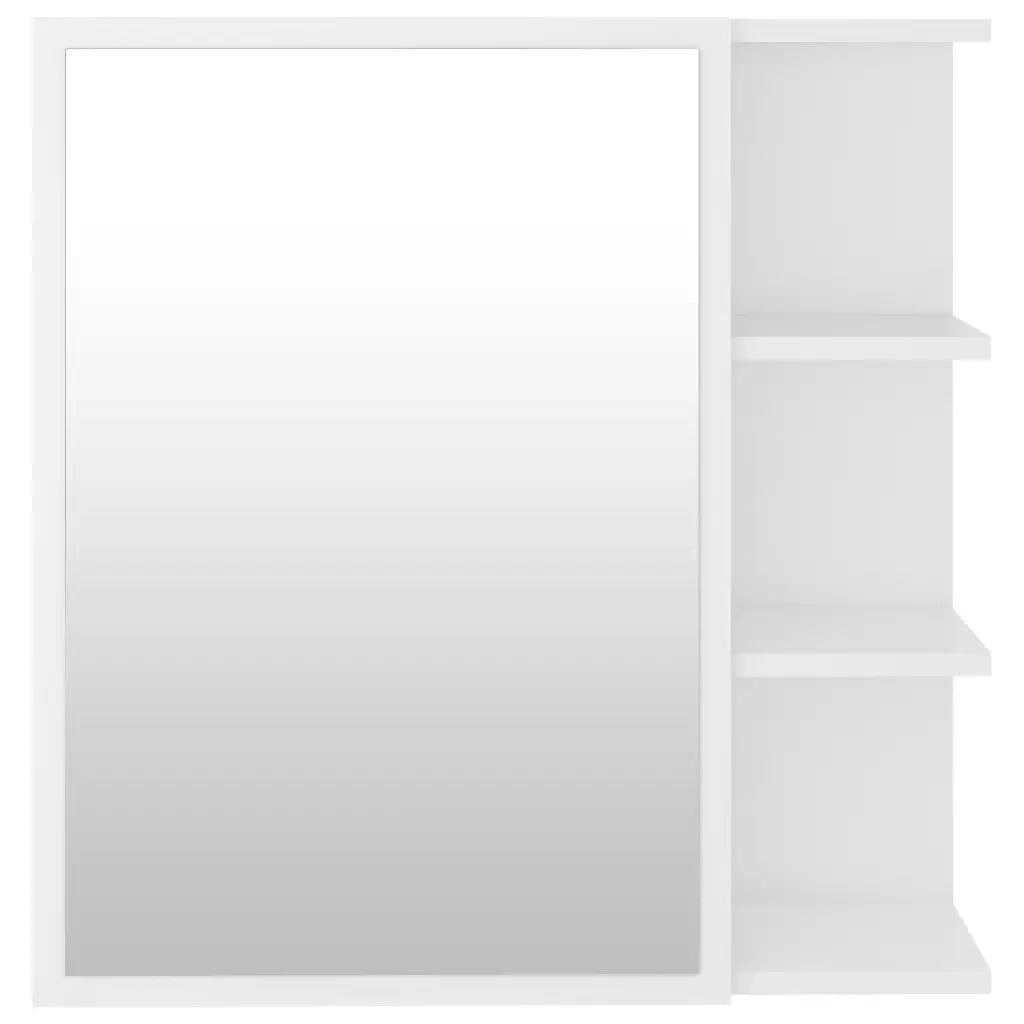 Armadietto a Specchio Bianco 62,5x20,5x64 cm Legno Multistrato cod mxl 77608