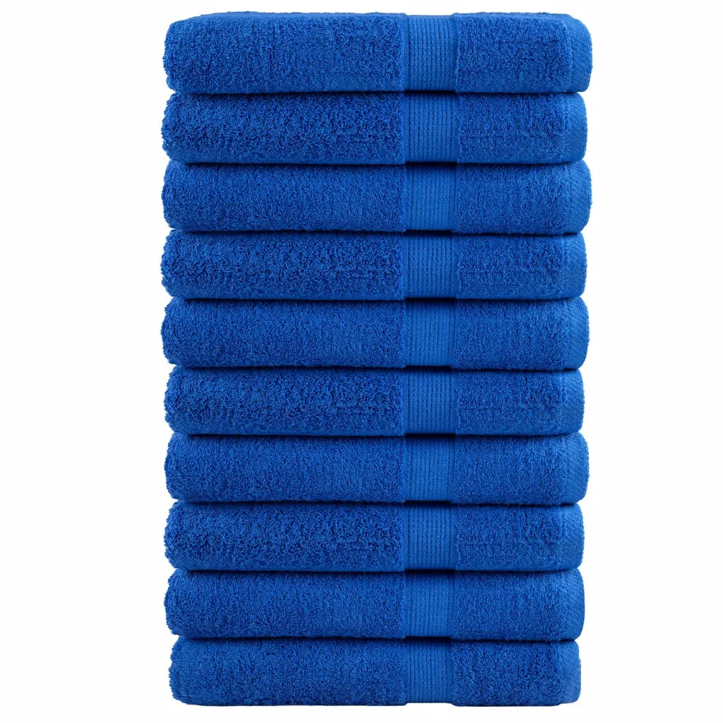Asciugamani da Bagno SOLUND 10 pz Blu 100x200cm 600gsm