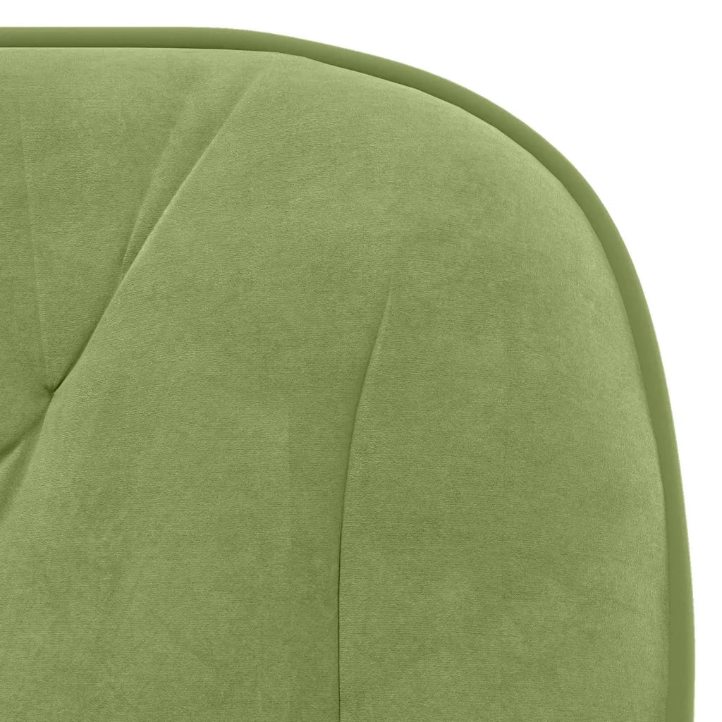 Sedia da Ufficio Girevole Verde Chiaro in Velluto 344870