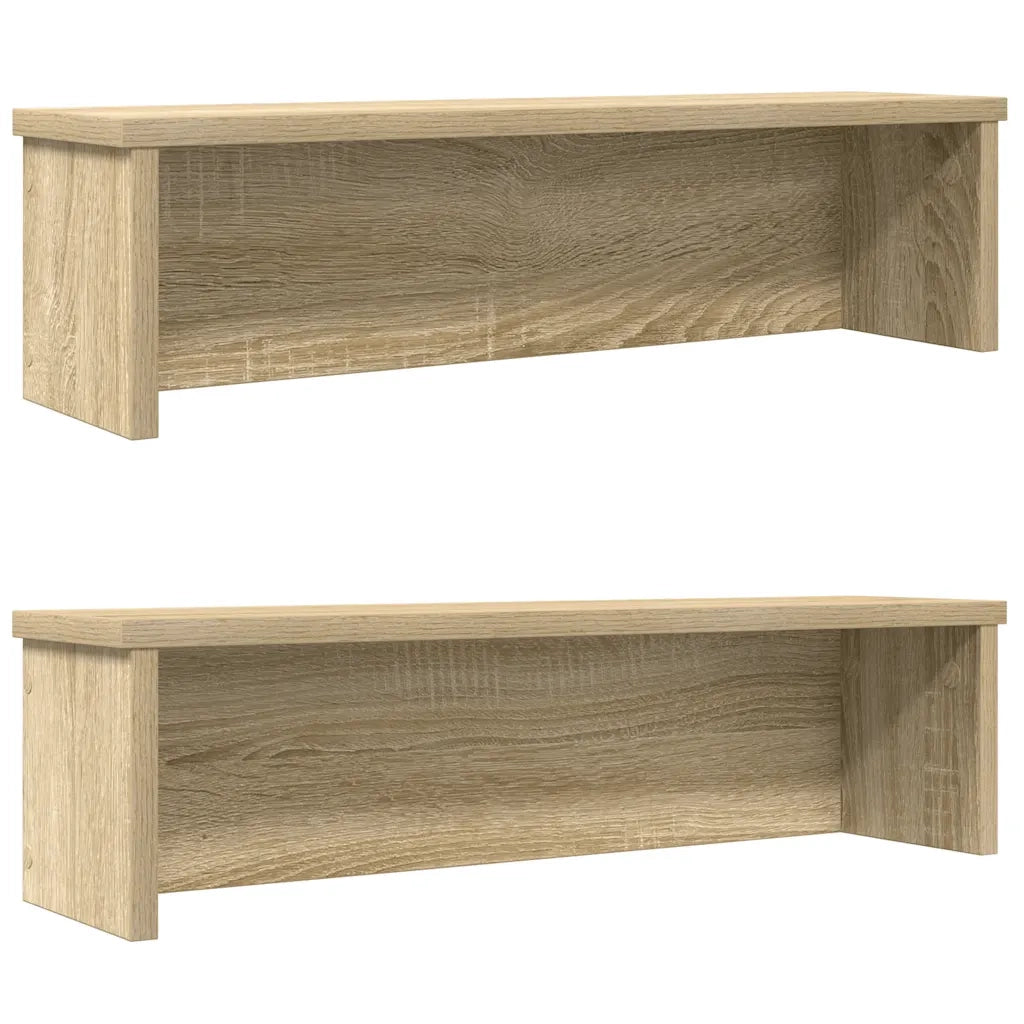 Scaffali da Cucina Impilabili 2 pz Rovere Sonoma 50x15x16 cm