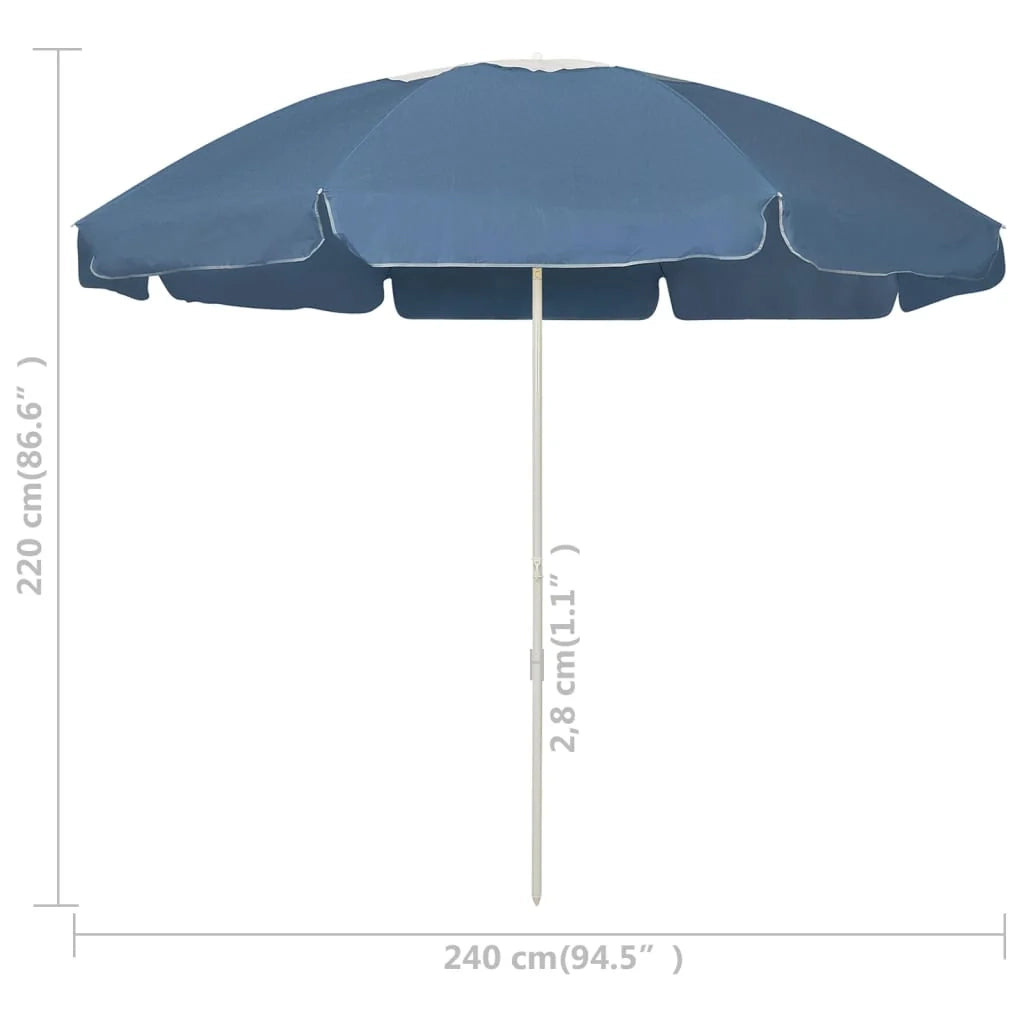 Ombrellone blu 240 cm 02_0008382