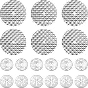 Kit di riparazione di scudo termico 18 pezzi - 52mm Acciaio inossidabile/30mm Acciaio galvanizzato - Compatibile con la maggior parte dei modelli di auto - Leggero - Incluso 6 dischi di riparazione/12 anelli - Protezione dell'uscita di fumo
