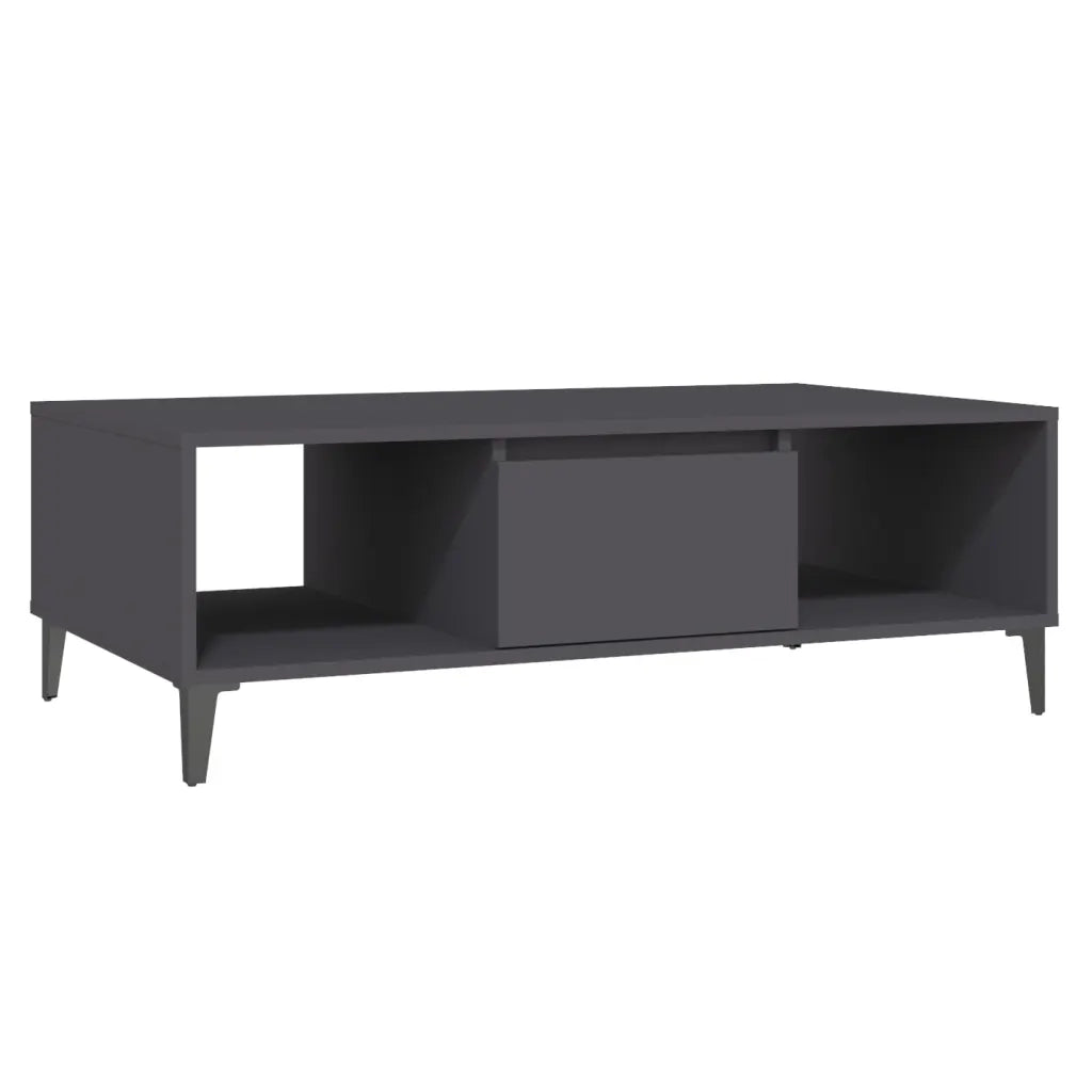 Tavolino da Salotto Grigio 103,5x60x35 cm in Legno Multistrato 806024