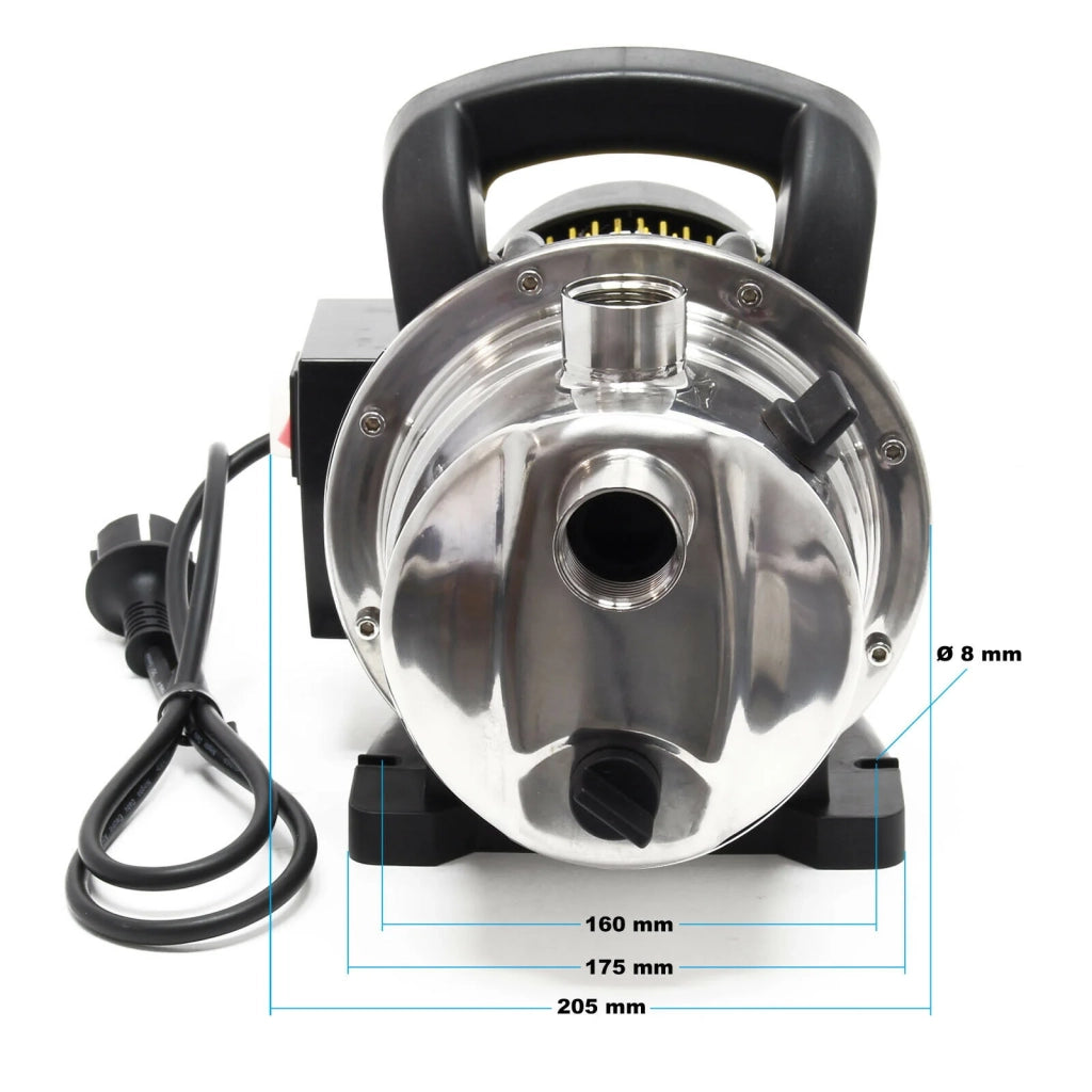 Pompa da giardino 3800 litri all'ora 1200 watt pompa acqua 48 m pompa acqua piovana per laghetto 16_0002459