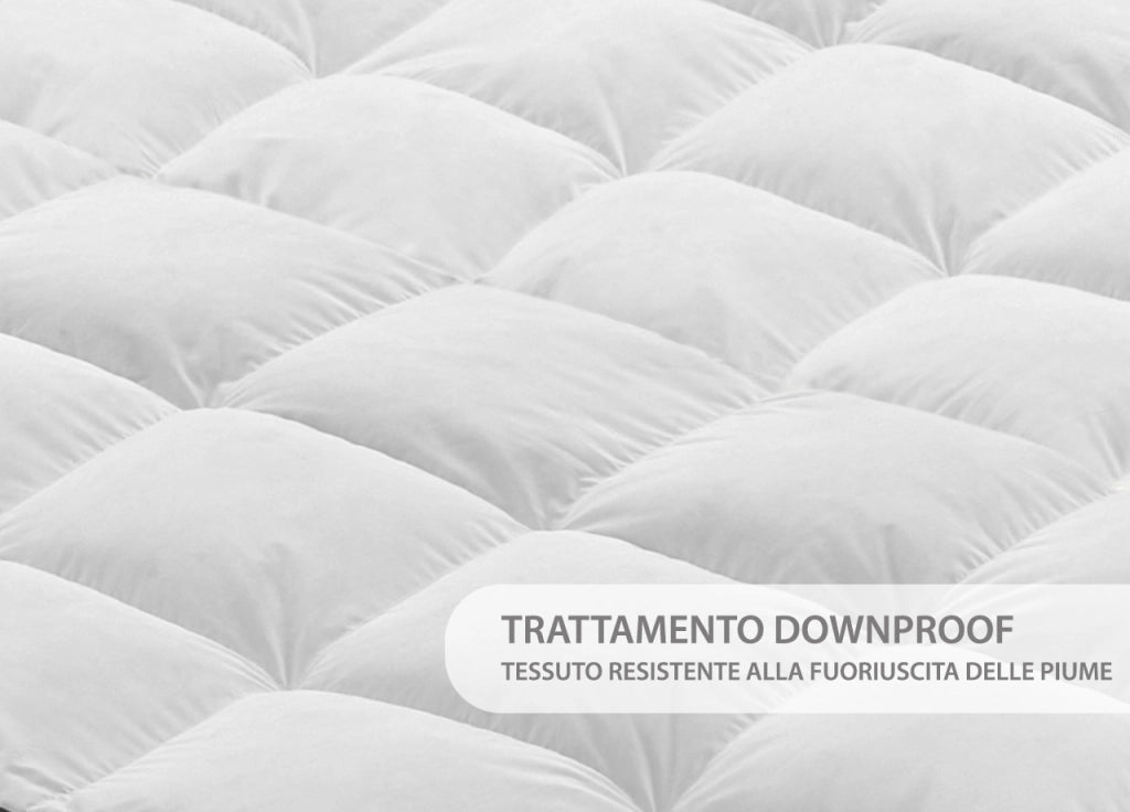 Topper Coprimaterasso Imbottito Antibatterico Correttore Materasso Polax - Matrimoniale - Topper