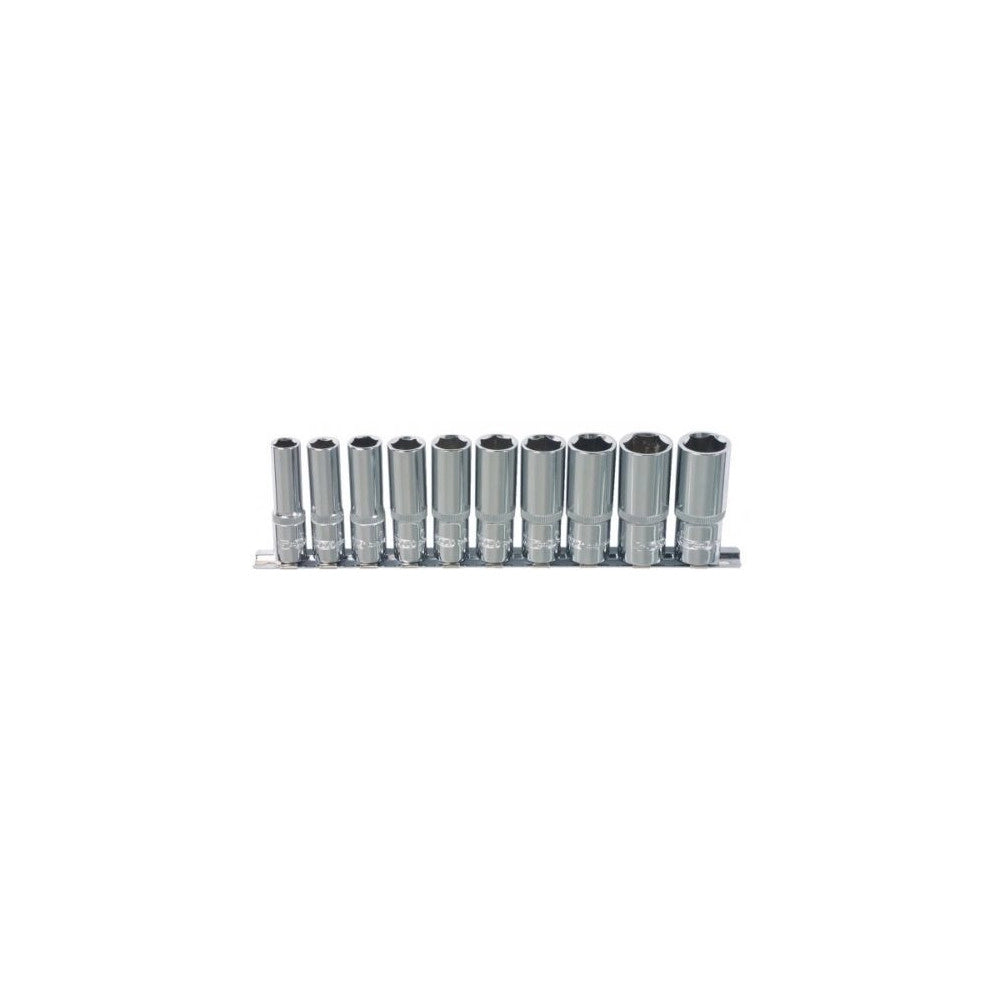 Trade Shop - Set Di Chiavi A Bussola Lunghe Multigrip Kit Da 1/2" Per Dadi Bulloni Rovinati -