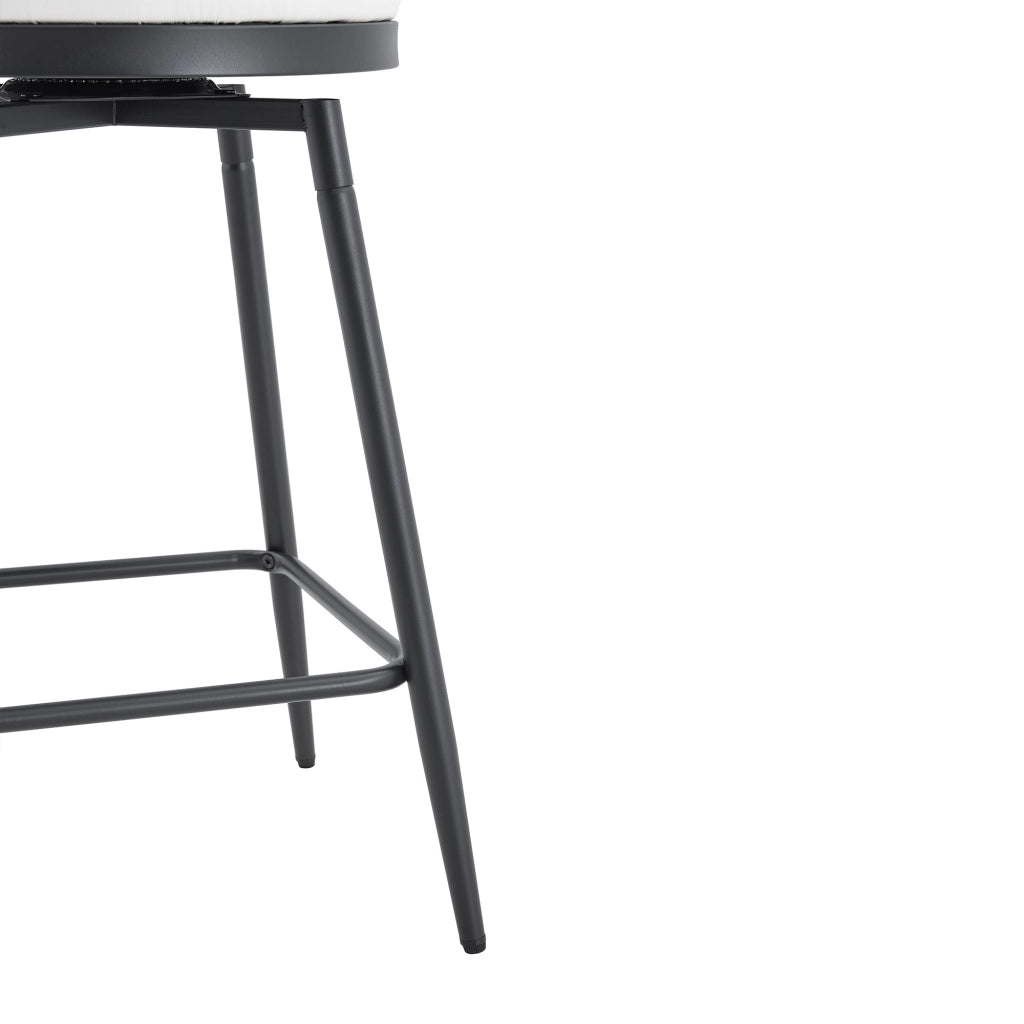 SGABELLO DA BAR Schienale Windsor 73 x 45,5 x 45 cm Bianco PU