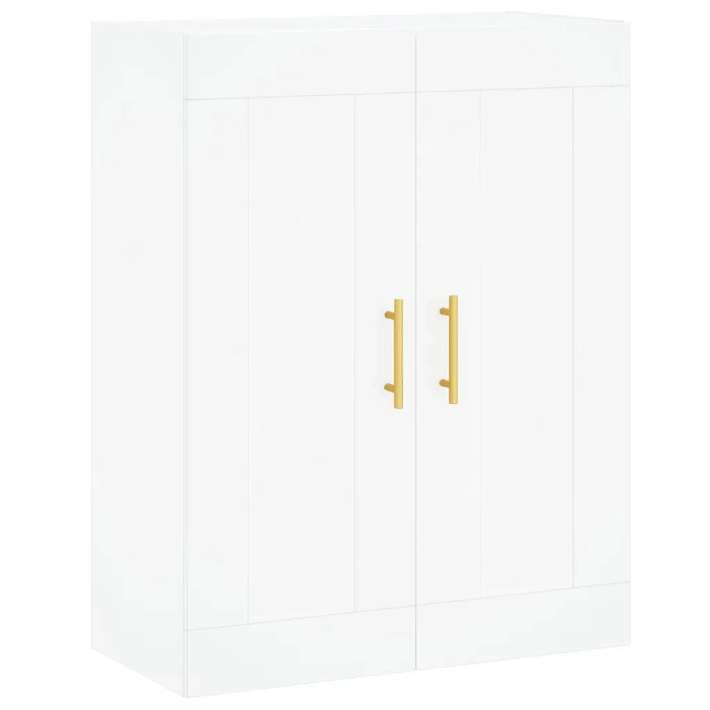 Armadietti a Parete 2 pz Bianchi in Legno Multistrato 3198001