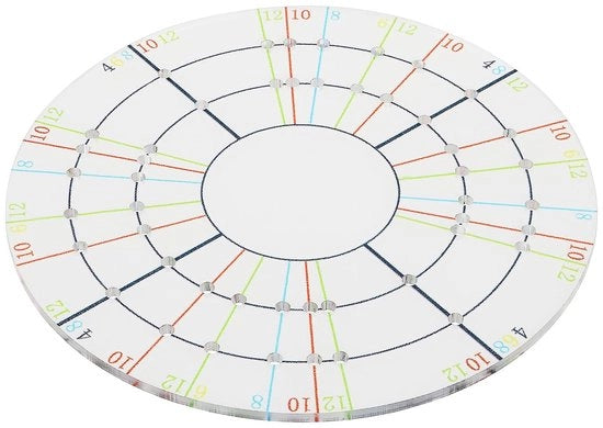 Divisore 9 cm - Strumento di misura - Gadget per argilla - Distribuzione uniforme - Resistentente e preciso - Divisore ceramico