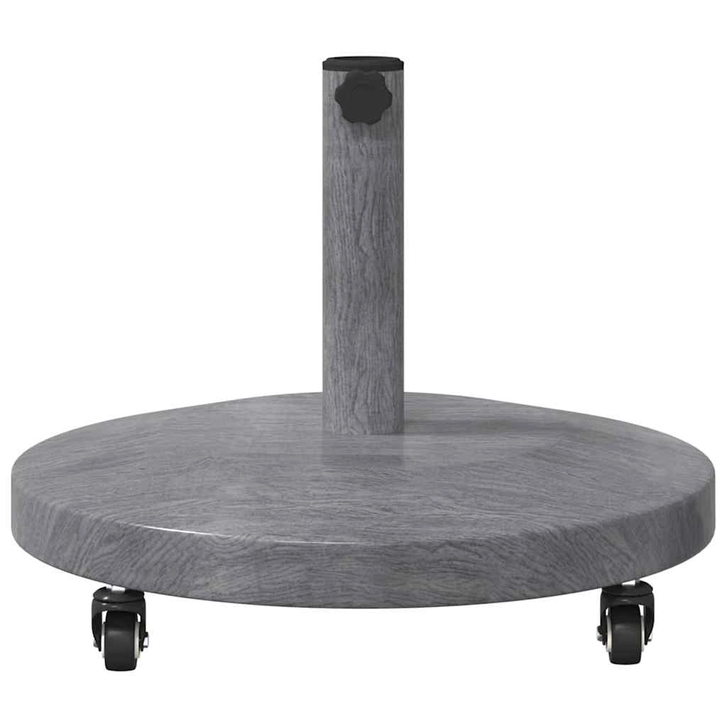 Base per ombrellone rettangolare moderna 48 x 48 x 32 cm elegante acciaio grigio scuro per uso esterno 02_0058939