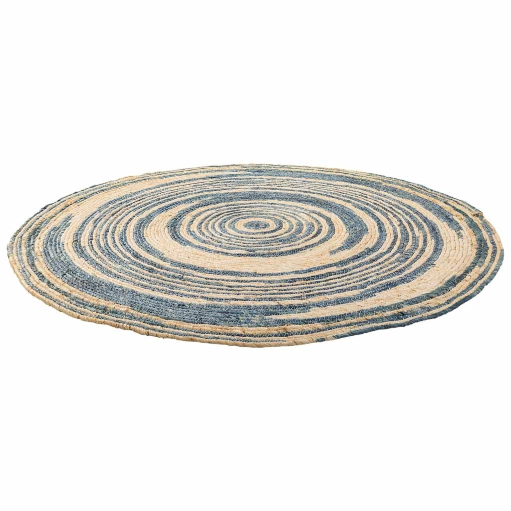 Tappeto rotondo in juta marrone d120x1h
