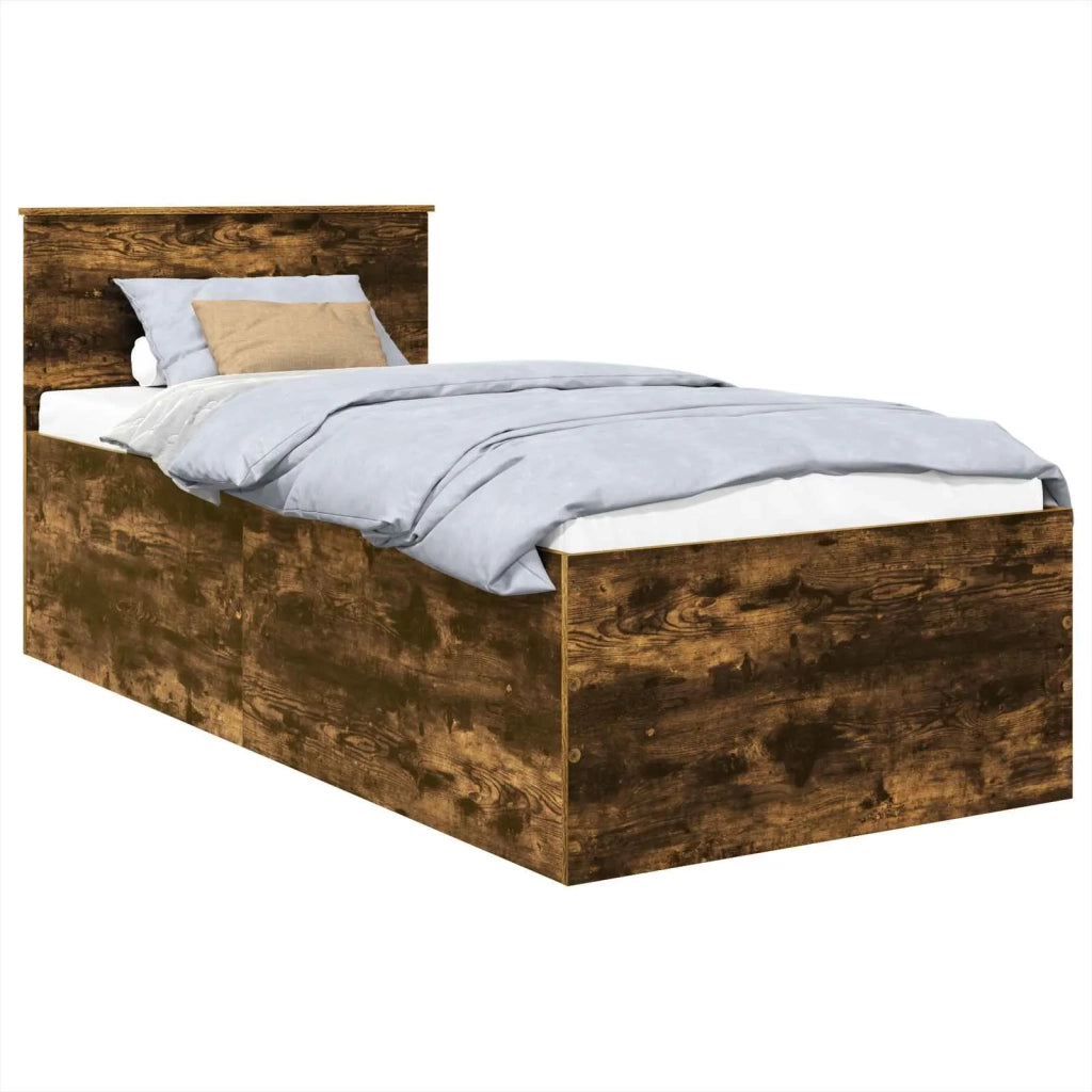 Struttura del letto Rovere fumé 75 x 190 cm Legno multistrato 3408631