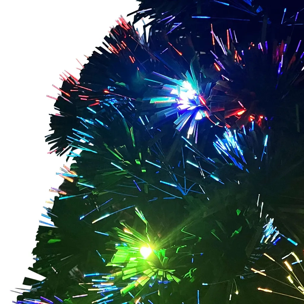 Albero di Natale Preilluminato con Supporto e LED 120 cm Fibra Ottica 284300