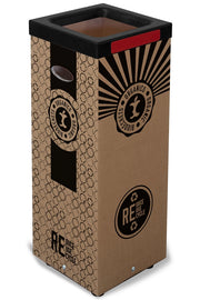 Contenitore per Rifiuti Organico Cover Superiore in Plastica 39x39x 83,4 cm in Cartone