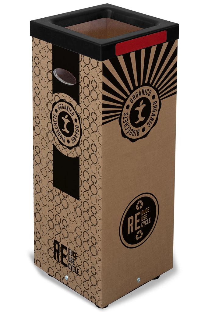 Contenitore per Rifiuti Organico Cover Superiore in Plastica 39x39x 83,4 cm in Cartone