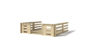 Veranda - 9 m2 - 3m x 3m - colore: naturale - DOM395 - ALTANKA