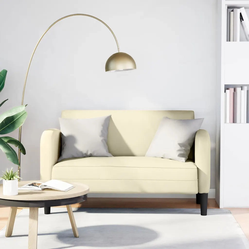 Divano Divanetto Crema 110 cm in Similpelle